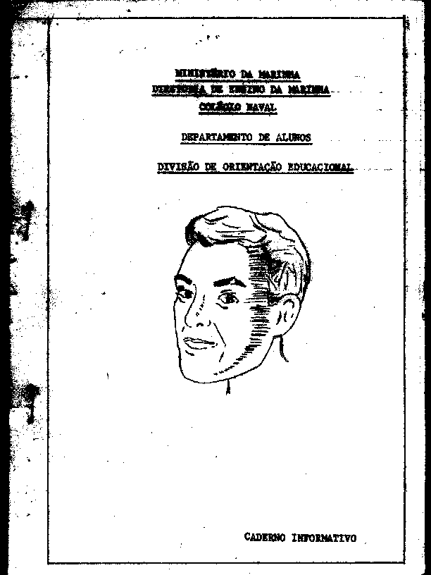 Capa do Caderno Informativo da Divisão de Orientação Educacional do Colégio Naval